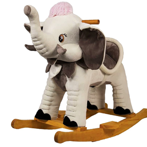 راکر فیل کودک چوبی نقره ای -اسباب بازی